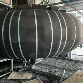 Утепление пожарной трубы пеностеклом FOAMGLAS®